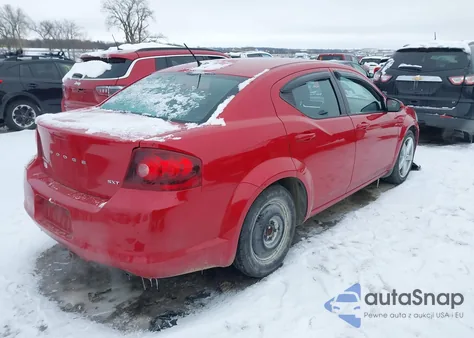 2013 Dodge Avenger Sxt from USA, damaged, VIN 1C3CDZCG1DN506755